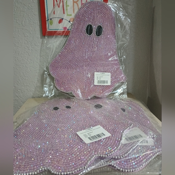Sparkling Pink Ghost Shaped Bag